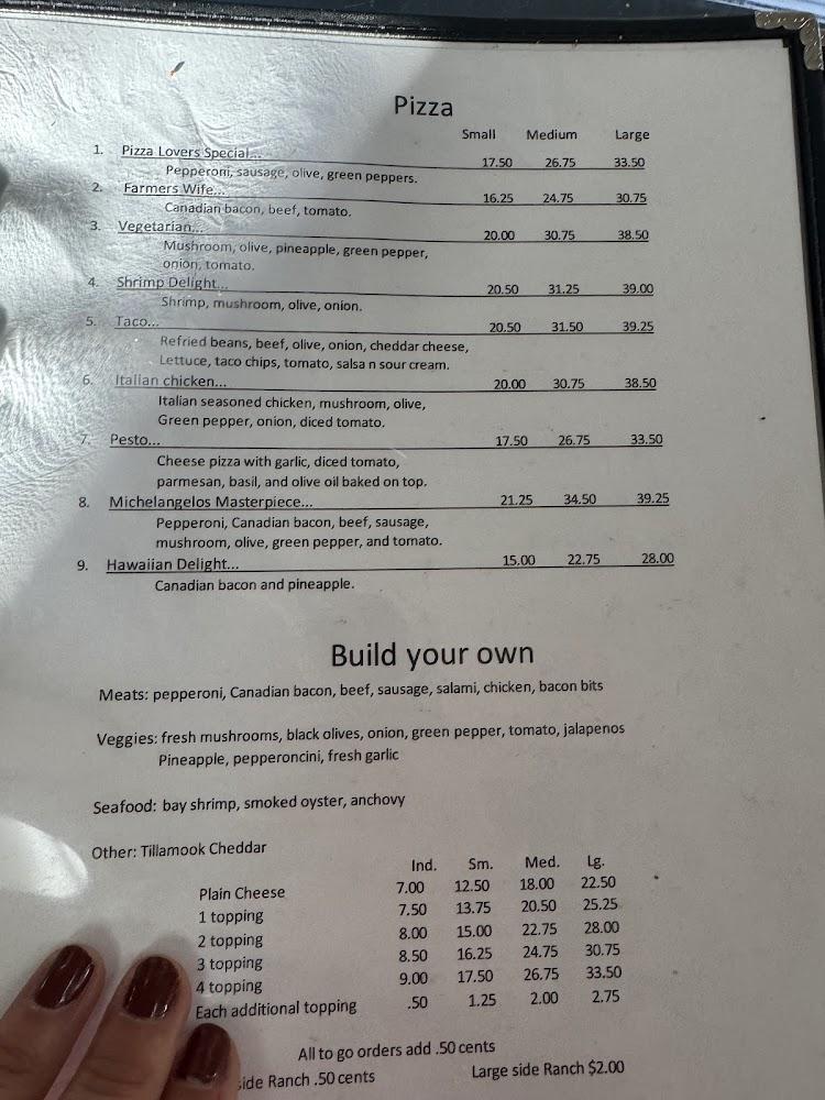 Michelangelo's Menu image 1