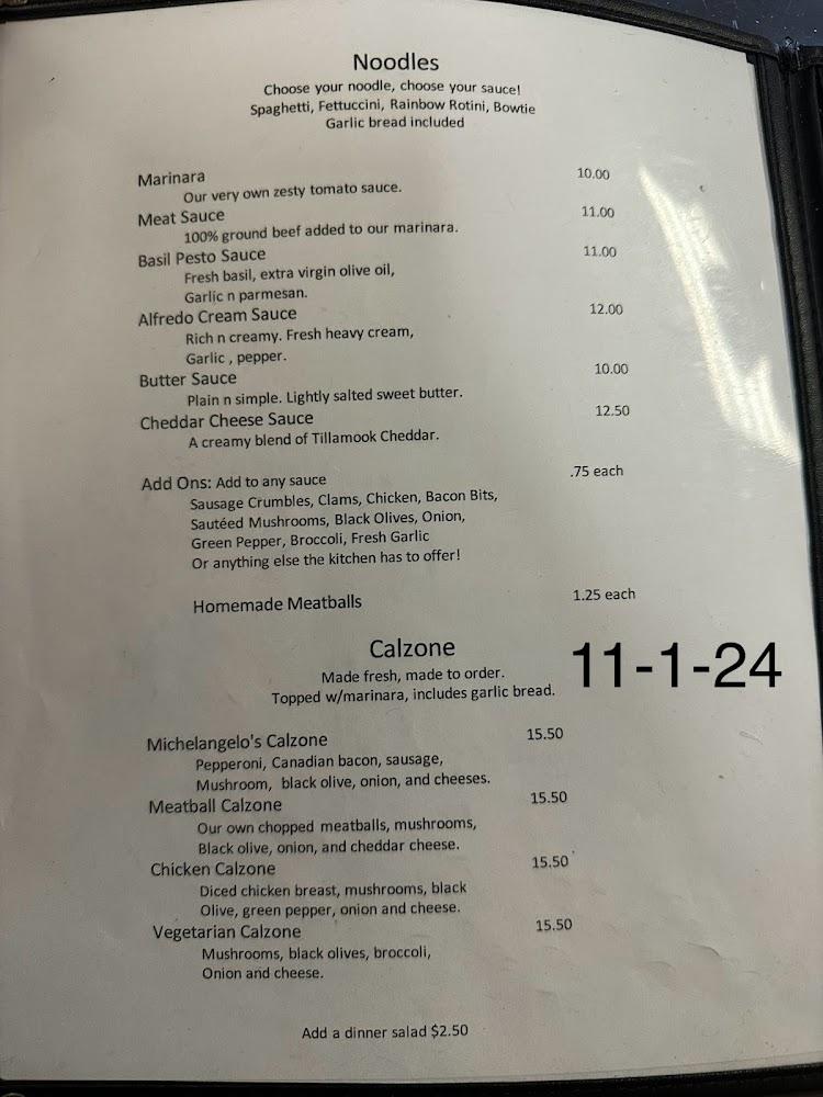 Michelangelo's Menu image 3